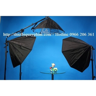 Combo 3 đèn LED360 40w softbox bát giác 75cm