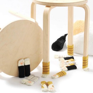 Tất Bọc Chân Ghế Set 4 Chân Mèo Nhiều Họa Tiết Đáng Yêu Chổng Trầy Xước