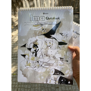 Giấy vẽ, sổ vẽ NaBii Ima Sketchbook 160gsm 32 tờ - họa cụ laluna - B25