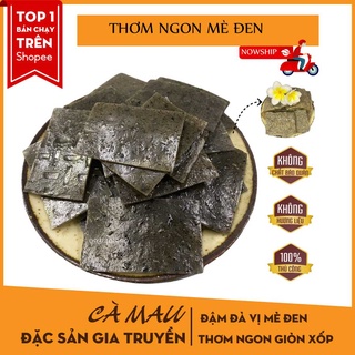 Bánh phồng mè đen ngon |Bánh phồng vừng đen ngon| Đặc sản Cà Mau |GÓI 100G|KHÔNG NGON HOÀN TIỀN