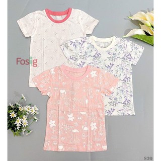 [13-25kg] Set 3 Áo Thun Tay Ngắn Xuất Hàn Bé Gái - Random