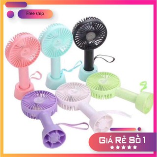 QUẠT CẦM TAY ♥️FREESHIP♥️QUẠT MINI TÍCH ĐIỆN 3 TỐC ĐỘ SIÊU MÁT
