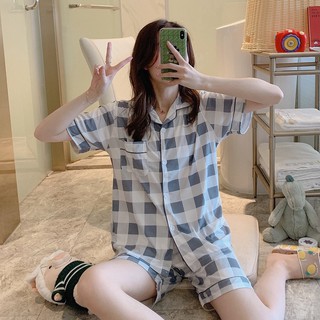 Đồ bộ pijama cộc tay bộ ngủ chất liệu vải mềm mại họa tiết dễ thương BC15