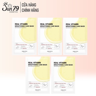 Combo 5 Mặt Nạ Cấp Ẩm, Dưỡng Trắng Da Vitamin Some By Mi Real Vitamin Brightening Care Mask 20gx5 - Vitamin