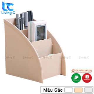 KỆ ĐỰNG BÚT ĐỂ BÀN đa năng Living C , giá đựng điều khiển mỹ phẩm để bàn tiện lợi _G48