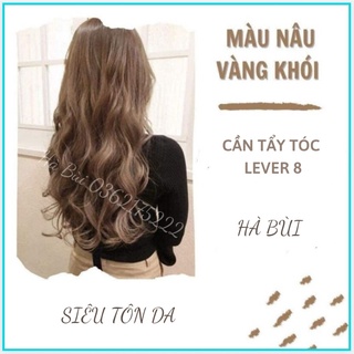 Thuốc Nhuộm Tóc Combo Màu Nâu Tây Khói _ Nâu Vàng Khói Tặng Oxy Trợ Nhuộm Phải Tẩy Tóc