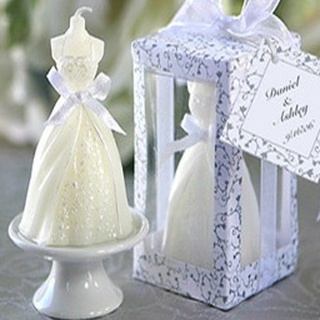 Nến thơm Váy cưới cô dâu, phụ kiện decor chụp ảnh, trang trí tiệc cưới sang trọng, buổi tiệc lãng mạn.