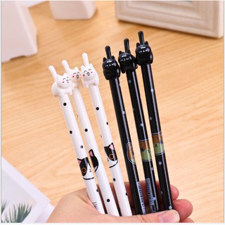 Bút Gel Pison Hình Mèo Kawaii - Văn Phòng Phẩm Sáng Tạo