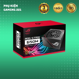 Nguồn Máy Tính Asus ROG Strix 650W 80 Plus Gold Full Modular Hàng Chính Hãng