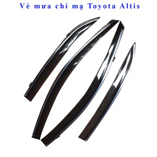 Vè che mưa xe Toyota Altis 2008 - 2021 chỉ Inox cao cấp nhất thị trường