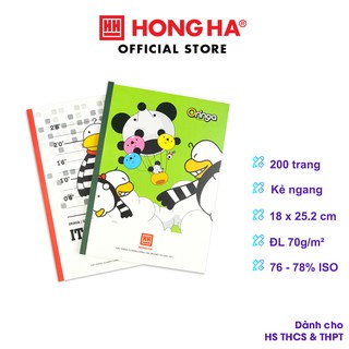 [NEW 2020] Vở kẻ ngang Hồng Hà 200 trang Study Oringa 1437 (10 quyển)