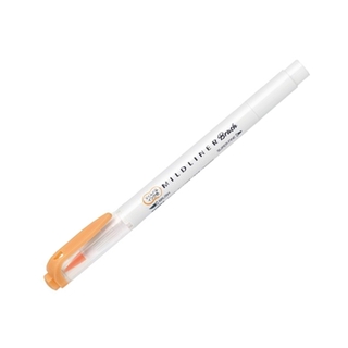 Viết Cọ Nhật Mildliner - Zebra WFT8-MOR - Màu Cam - Zebra