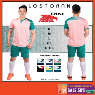 Bộ quần/áo thể thao, Bộ áo bóng đá không logo RiKi Lostoran sẵn kho, giá tốt chất vải mềm mát mịn, thấm hút mồ hôi.
