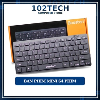 Bàn phím máy tính mini cao cấp Bosston 868 chính hãng, nhỏ gọn, bấm nhạy, phù hợp văn phòng, học tập và giải trí
