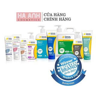 Kem chống nắng Cancer Council SPF50+ UVA-UVB