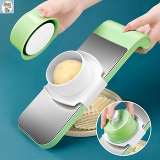 Bộ Dụng Cụ Nạo Cắt Rau Củ Quả Đa Năng Cầm Tay Gồm 5 Món Giúp Cắt Được Nhiểu Kiểu Khác Nhau Kèm Tay Cầm Củ Quả Tiện Lợi