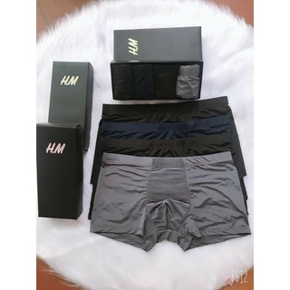 Hộp 4 quần sịp đùi HM chất thun lạnh cực mát