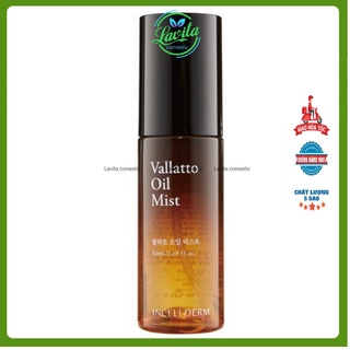 Xịt Khoáng Căng Bóng INCELLDERM VALLATTO OIL MIST 50ML