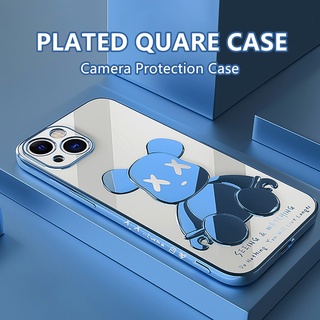 Ốp lưng Họa Tiết Gấu Dễ Thương Sang Trọng Dành Cho iPhone 11 12 13 Pro Max X XR XS XS Max 7 8 Plus