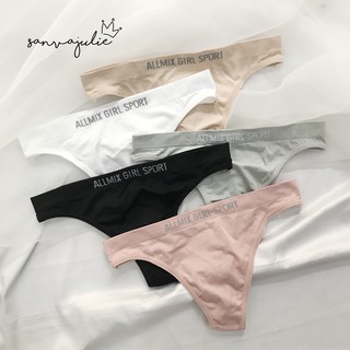 Quần lót nữ lọt khe thun cotton Girl Sport cạp nhỏ