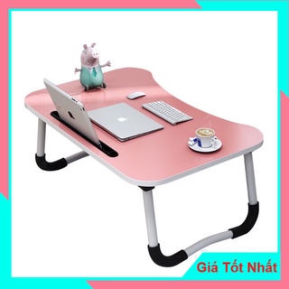 Bàn học mini gấp gọn có khe cắm ipad