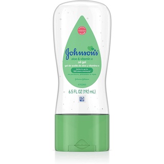 Dầu gel dưỡng ẩm Johnson's Baby Oil Gel Enriched with Aloe Vera &amp; Vitamin E 192ml (Mỹ)