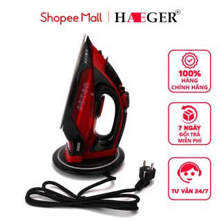 [Mã ELHADEV giảm 4% đơn 300K] Bàn Là Hơi Nước Không Dây HAEGER HG-1299 2600w với 2 chế độ phun sương &amp; phun hơi nuoc
