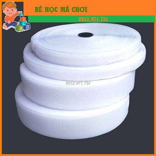 Nhám dính 2cm KO KEO (nguyên cuộn 25 mét ) băng xé, dính gai, verclo, băng khóa nhám