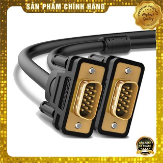 Cáp VGA 15 pin 2 đầu dương Ugreen VG101 dài từ 1,5m đến 30m chính hãng - Hapustore