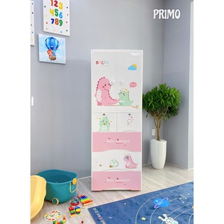 Tủ nhựa 5 tầng Khủng Long Primo 1709KL cao cấp chính hãng |Tủ nhựa đựng quần áo, đồ dùng cho bé siêu tiện lợi