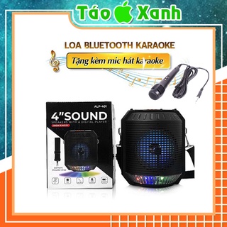 Loa Hát Karaoke ALP 401 Kết Nối Bluetooth Tặng Kèm Mic Hát - Táo Xanh Phụ Kiện