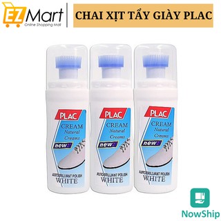 Chai Xịt Lau Giầy Plac Kèm Đầu Cọ Đánh giầy Hàng Cao Cấp, Siêu Sạch, Siêu Tiện Lợi