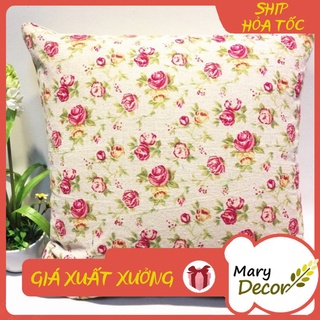 Gối tựa sofa Mary Décor - họa tiết Hoa hồng nhí G-G04