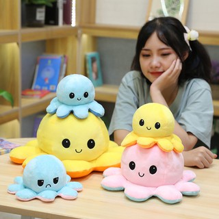 Gấu bông Bạch Tuộc 2 mặt cảm xúc miniso 4D cao cấp miễn phí gói quà + tặng thiệp