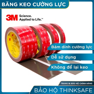Băng dính 2 mặt siêu chắc VHB Thinksafe, Băng keo xốp 2 mặt dán tường siêu dính, cường lực, chịu lực dán tường - 3M 5952