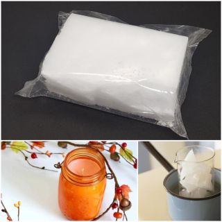 9293nguyenlieu - 100-200 gram SÁP NẾN PARAFFIN MALAYSIA tinh luyện 100% TẶNG DÂY TIM COTTON  - 9293store