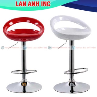 Ghế quầy bar xoay cao chân inox đẹp nhập khẩu giá rẻ LAGB-03