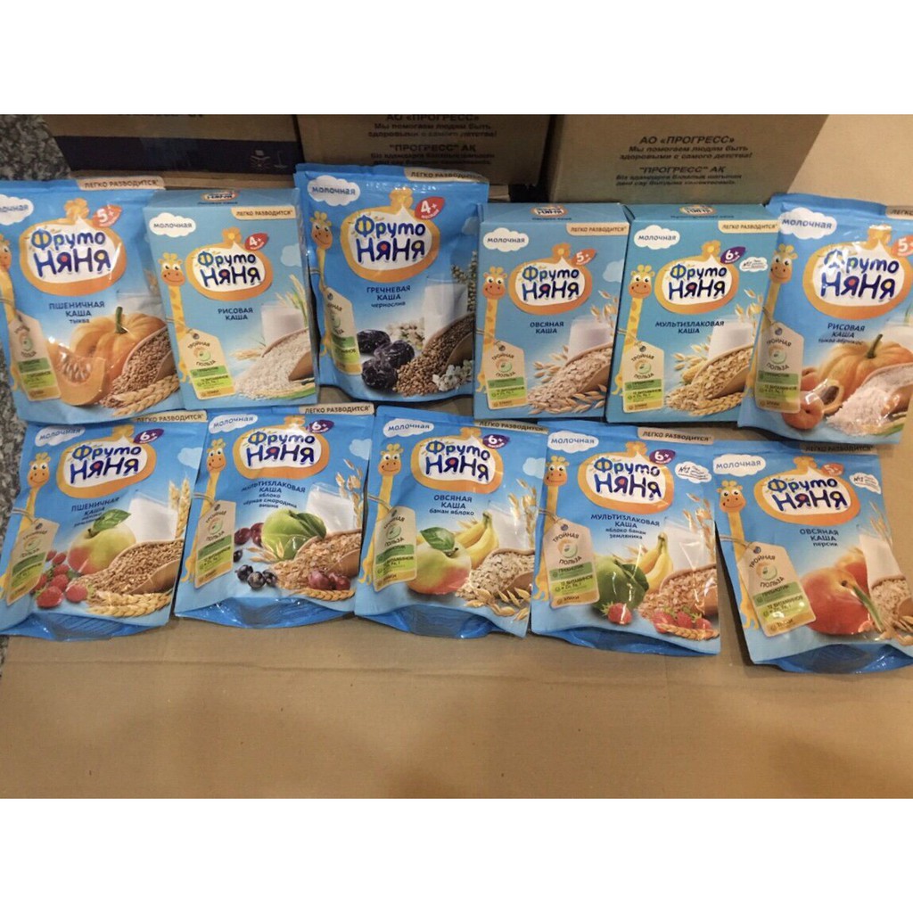 Bột ăn dặm Fruto Nga