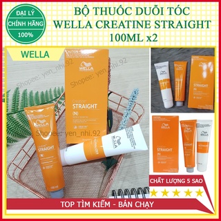 (Chính Hãng) Bộ Thuốc Duỗi Tóc Wella Creatine Straight 100ML x2