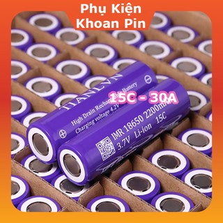 Cell pin tím 18650 Tianlvn 2200mah-15C (Xả 30A)