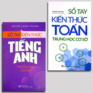 Sách - Sổ tay kiến thức THCS Toán và Tiếng Anh (Combo 2 quyển, lẻ tùy chọn)