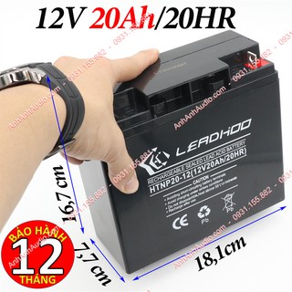 Bình ắc quy loa kéo 12V 20Ah loại bình khô