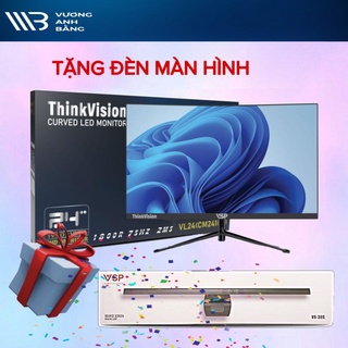 Màn hình LCD 24″ VSP VL24 (CM2410Q) FHD 75Hz Cong (Đen)- Tặng kèm Đèn VS-30S - Hàng Chính Hãng