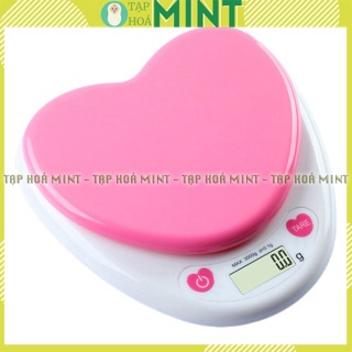 Cân tiểu ly, cân điện tử làm bánh hình trái tim 5kg - Tạp hoá mint