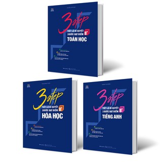 [Mã LIFEMALLCP3 giảm 12% đơn 250K] Sách Combo 3 STEP khối D7 – Tiết lộ bí quyết 3 bước đạt điểm 8+ Toán Hóa Anh