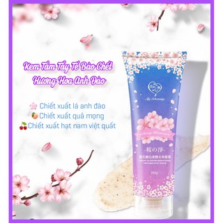 [My Scheming] Kem Tắm Tẩy Tế Bào Chết Sáng Da My Scheming Hương Hoa Anh Đào 250g