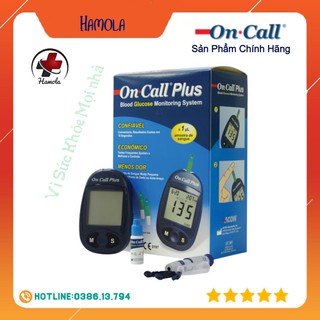Máy Đo Đường Huyết Acon On Call Plus + Tặng hộp 25 que thử,10 kim chích máu,1 bút chích máu, 1 bao đựng máy