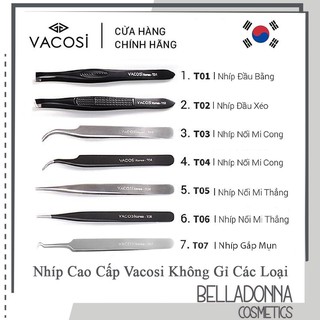 [HÀNG CHÍNH HÃNG] Nhíp Cao Cấp Không Gỉ Vacosi Các Loại