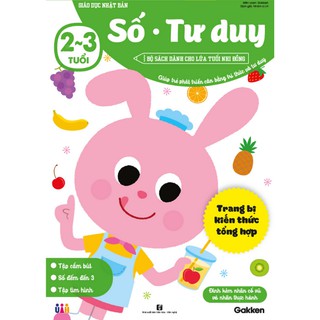 Sách - Số – Tư duy (2-3 tuổi) - Giáo dục Nhật Bản - Bộ sách dành cho lứa tuổi nhi đồng
