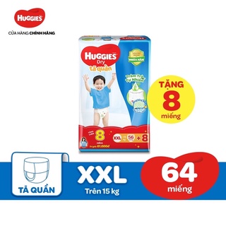 TÃ QUẦN HUGGIES SIZE XXL56( tặng thêm 8 quần)